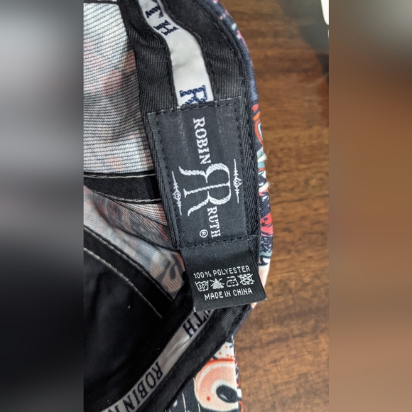 Charlotte Robin Ruth Hat Adjustable Snapback, Graffiti Embroidered Cap, NWT - Picture 6 of 7